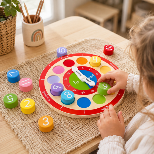 Wooden Teaching Clock