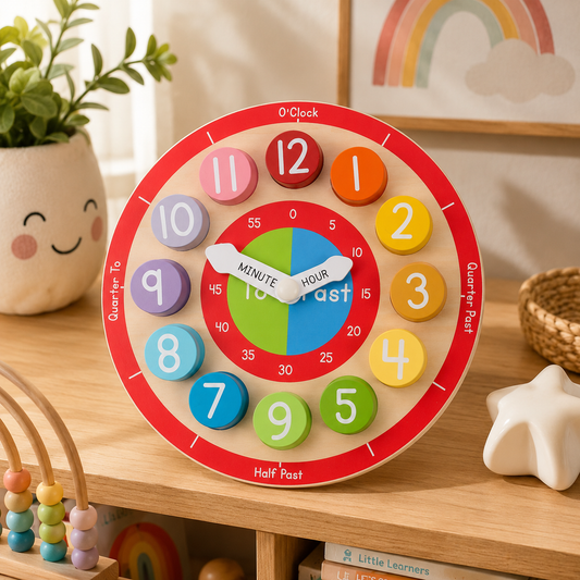 Wooden Teaching Clock